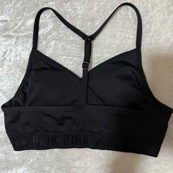 PINK Black Bra with Light Padding and Stretchy Fabric - Picture 3 of 6
